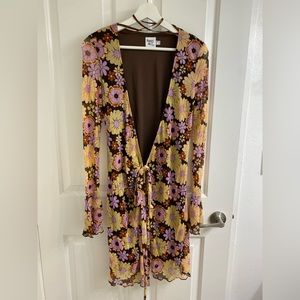 Princess Polly Printed Wrap Dress